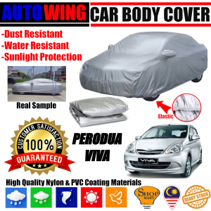 AutoWing Perodua Viva Full Car Body Cover Anti Scratch UV Sunlight Protection Window Cover Sunshade Sun Shade Kain Penutup Selimut Kereta