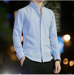 [TẶNG 1 ĐÔI TẤT] Áo Sơ Mi Nam Kẻ Sọc Dài Tay Công Sở Chất Cotton Lụa Cao Cấp Mền Mịn Bền Đẹp