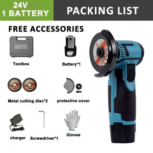 24V Cordless Angle Grinder multifunctional Cutting Portable Hand Grinder Small Polishing Machine Cutter Power Tools 角磨机