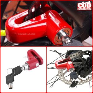 Gembok Cakram Motor Paling Kuat Anti Maling Bahan Solid Warna Acak Aksesoris Pengaman GROZIR ZONE