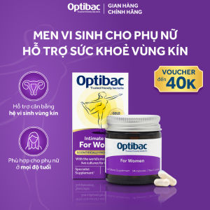 Thực Phẩm Bảo Vệ Sức Khỏe Men Vi Sinh Optibac For Women - 14-30-90 viên/hộp