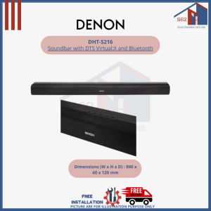DENON DHT-S216 Soundbar with DTS Virtual:X and Bluetooth