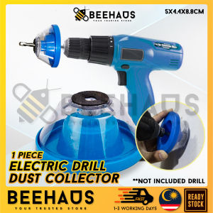 BEEHAUS Electric Drill Dust Collector Non-Slip Plastic Drill Dust Cover Rubber Hammer Dust Bowl for Home Construction Pengumpul Habuk Gerudi Elektrik