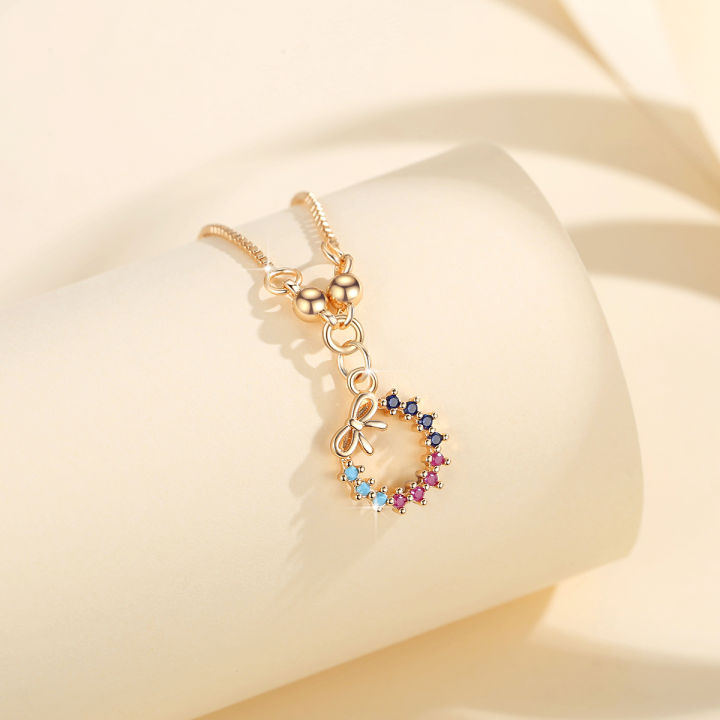 Y635%20%E3%80%90COD%E3%80%91Kalung%20Titanium%20Wanita%20Anti%20Karat%20Kristal%20Berlian%20Berwarna%20Mewah%20Emas%2018K%20Perhiasan%20korea%20liontin%20-%20Image%205