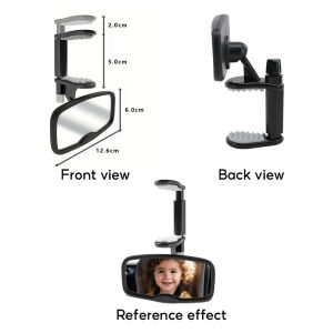 Car Backseat Baby View Mirror  UniversalFit for All Car Models Easy Installation |Must-Have for Malaysia Parents - Drive Without Turning Around
