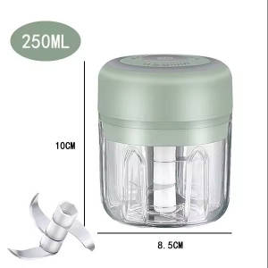Multi functional electric garlic grinder USB wireless tablet press vegetable and chili grinder food chopper food grinder kitchen small tool 250ml capacity