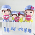 Penghantaran dari China [2025]  Lavender Comel Empat Anak Patung Gantung Resin untuk Ruang Tamu Bilik Tidur Bilik Hiasan Pembahagian Kabinet Wain Hiasan 3.5. 