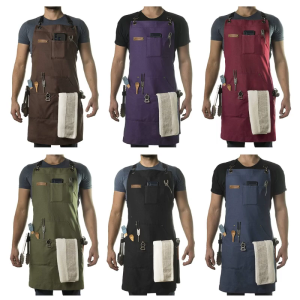 Vải chịu lực Tạp dề làm việc chuyên nghiệp hẹp có thể điều chỉnh trọng lượng chéo nhiều túi cho nam và nữ