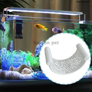 [COD] Season pet ที่หลบภัยของกุ้งปลา1ชิ้นเปลญวนแบบ3-in-1ห่วงให้อาหารและจุดพักสำหรับปลากัดเล็กๆตู้ปลาถ้ำลอยน้ำ