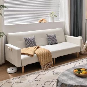Fabric Sofa Foldable Sofa Bed Dual-use Living Room Bedroom Small Apartment
