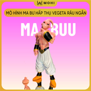 Mô hình DragonBall - Ma Bư hấp thụ Vegeta râu ngắn - Cao 27cm - Năng 800gram - Hộp carton
