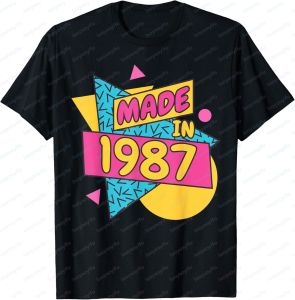 [Local Stock] VCC Retro Style Audio Tape Made in 1987 Graphic Printed Birthday Gift T-Shirt Casual Fashion Loose Harajuku Man Women Summer Tees