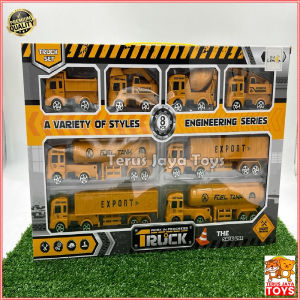 Mainan Anak Mobil Mobilan Truk Konstruksi Kontainer Tangki Molen Beko Traktor