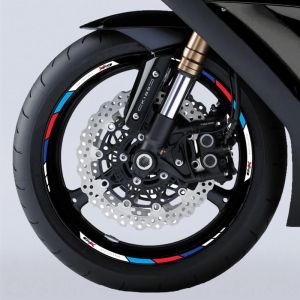 Used for BMW C400X Reflective wheel hub stickers logo on the inside of motorcycle accessories refit decals color can be chosen.