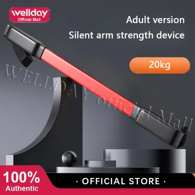 Wellday 20/30/40/50/60/80/100KG Power Twister Arm Bar Spring Arm Strength Training Power Arm Twister Bar Workout Exercise Equipment