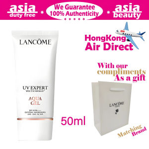 Lancôme UV chuyên gia Aqua Gel SPF50 PA ++++ "nhỏ màu trắng Ống" 50ml mặt kem chống nắng Trọng lượng nhẹ trang điểm gripping Primer kiểm soát dầu