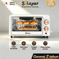Saluyar KX1251 Oven Listrik 12L 400W Low Watt Timer Pengatur Suhu untuk Kue Roti Pizza. 
