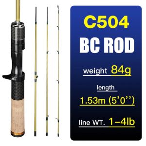 SEASIR Silent Stream Joran Pancing 4 Tips Ejection BFS  1.53/1.65M Fishing Rods Carbon Fiber Travel Rod Z-Type Guide Rings  Drag 4kg Lure Weight 1-7g Sound Knob 4 Sections Fishing Rods