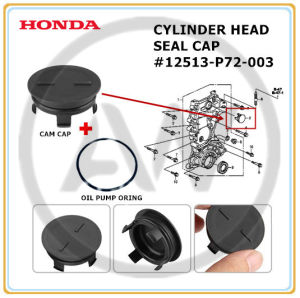 Honda HRV HR-V T7A 2015-2022 BRV BR-V TSA 2017-2021 Cylinder Head Cam Shaft Seal Plug Cap with Oil Pump Oring