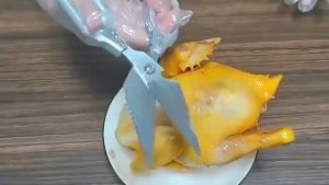 Kitchen Scissors Heavy Duty Japan Stainless Steel Multifunctional Bone Cutting Sharp Accessories PAZU