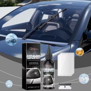 Car Window Repair Fluid Cracked Glass Scratch Repair Kit Windshield Repair Liquid for Car Auto Window Glasss Crack Restore Tool