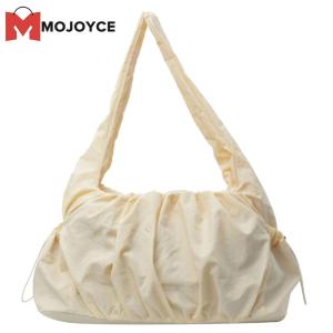 กระเป๋าสะพายพาดลำตัวแบบลำลองผู้หญิง MOJOYCE ในวัสดุที่ทนทานมีจีบเมฆสำหรับท่องเที่ยวกลางแจ้งและนอกสถานที่สบายๆ