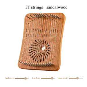 Hluru Lyre Harp 17/31 Note Finger Playing Strings Thumb Piano Veneer Small Harp Professional Leyaqin InstrumentFast shipping