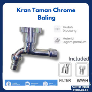 kran air nekel 1/2 keran baling keran taman murah chrome Superindoperkakas