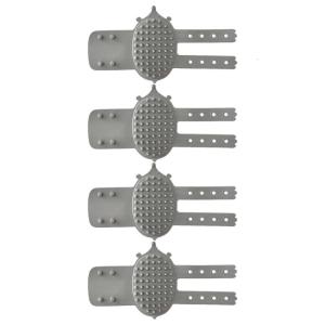 4Pieces Adjustable Pet Grooming Brush Set Removable Hair Collector for Cats Furniture Mountable Tool