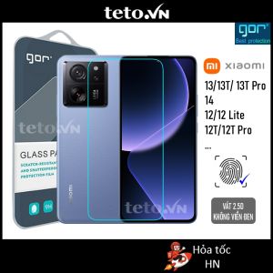 Kính Cường Lực Gor Xiaomi 17/ 17 pro/ 17 promax/ 13/ 14/ 15/ Xiaomi 15T/ 15T Pro 13T/ 13T Pro 12T/ 12T Pro Trong Suốt Không Viền Đen 9H/ Vát 2.5D