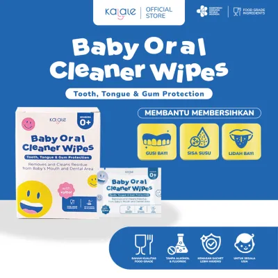 Kalale Baby Oral Cleaner Wipes – Tisu Pembersih Gusi Gigi Lidah Bayi Gum and Tooth Wipes Newborn Praktis Sachet Higenis