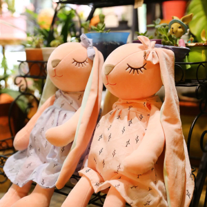 35cm/14in Plush for Doll Stuffed Animal Bunny Toy Soft Comfortable Rabbit for Doll Early Education Toy Home Decoration B