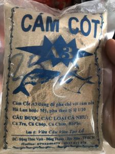 GÓI CÁM CỐT VÀNG A3 CÂU CÁ CHÉP CÁ TRA CÁ RÔ - MỒI CÂU CÁ A3