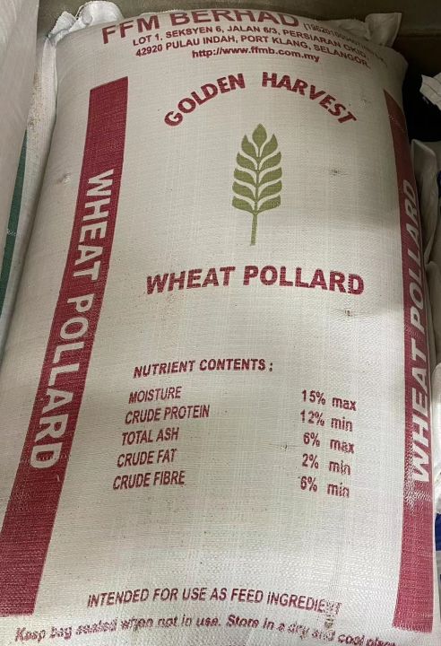 Wheat Pollard [50Kg] Chicken Bird Feed Makanan Ayam Burung Dedak 麦糠 ...