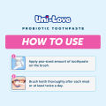 UniLove Probiotic Training Toothpaste - Flavour-Free (0-2 Years Old) 60g Pack of 1. 