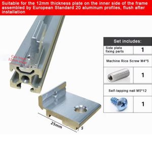 NEMOPH Hỗ trợ ổn định Phụ kiện thanh nhôm định hình Tự làm Độ bền cao Thiết bị hỗ trợ Bền bỉ Giá đỡ góc Giá đỡ kệ