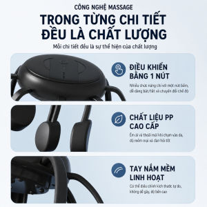 Máy Massage Đầu 8 Chân Thông Minh | Máy Massage Da Đầu 360 Độ Giảm Đau Đầu Thư Giãn