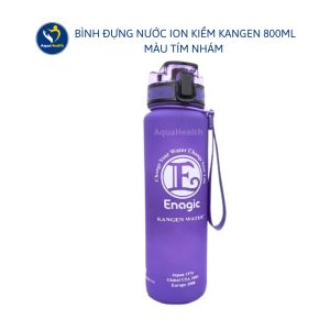 Bình nước Kangen Đựng Nước Ion Kiềm Enagic Kangen 800ML màu tím nhám