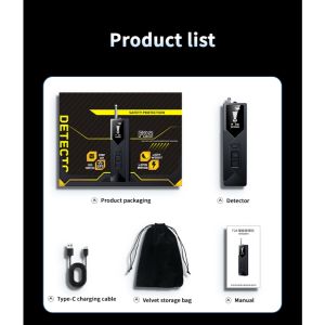 [LOCAL STOCK-Deliver in 1-3 days] Anti‑Spy Hidden Camera Detector Portable GPS Tracker Bug Detector RF Signal Scanner with Infrared Lens Detection Sentry Alarm Mode for Hotel Car Privacy Security