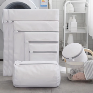 ถุงซักผ้า  3/4/6 ช่วยถนอมผ้า ถุงตาข่ายซักผ้า ตาข่ายแบบเล็กเนื้อละเอียดทนทาน ตาข่ายรูดทรงกลม