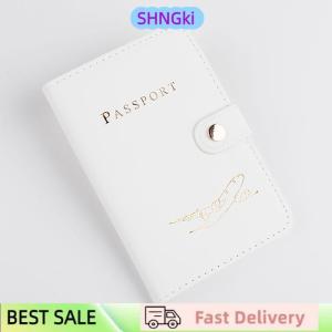 SHNGki Waterproof Passport Holder Covers Case Travel PU Leather Credit Card Wallet Cute Passport Book For Women Men Passport Cover