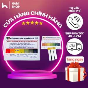 Que thử viêm phụ khoa Ha mi shop que thử âm đạo kiểm tra nấm ngứa tiện lợi chính xác hàng chất lượng - Tặng kèm cốc