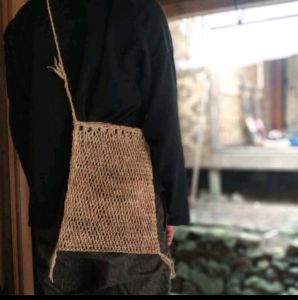 Tas Koja baduy pria/ tas Tradisional Baduy Unik & Klasik dari bahan kulit kayu