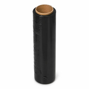 Ecobox - Stretch Film Wrapping Roll 50cm x 4.3kg and 2.3kg Clear Black Parcel Packing Plastic Wrap