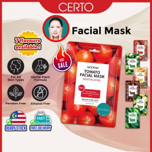 Certo Natural Moisture Essence Facial Mask Moisturizing Hydrating Facial Sheet Mask Skin Care Beauty Mask Muka Skincare Masker Muka Melembapkan Kulit 补水 保湿 面膜