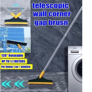 2 IN 1 Magic Broom Floor Cleaning Brush Gap Scrub |Penyapu Lantai Berus Tandas Mop Lantai