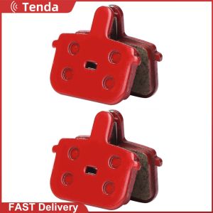 [Tenda] 2 Pair Mountain Bike Disc Brake Pads Semi-Metallic Cycling Parts