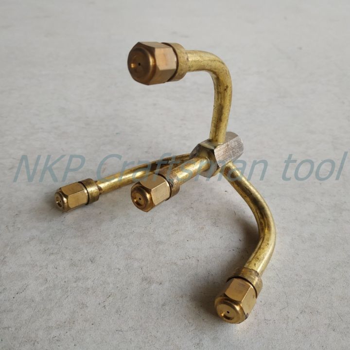 หัวพ่นหมอกทองเหลือง 4 หัวแยก ทนทาน