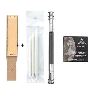 Sandpaper Professional Sketch Tools And Blending Stumps Set With Double Ended Pencil Extender
