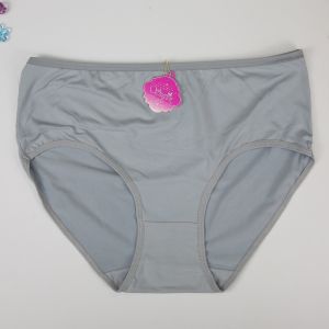 POLY+Cotton PLUS SIZE Mid Waist (#65kg-90kg) Good Elasticity Panties Women Briefs Full Cover (POLYCOTTON 13454)